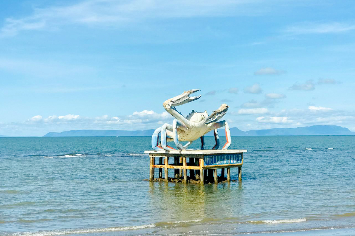 welcome to kampot crab market sunset cruise